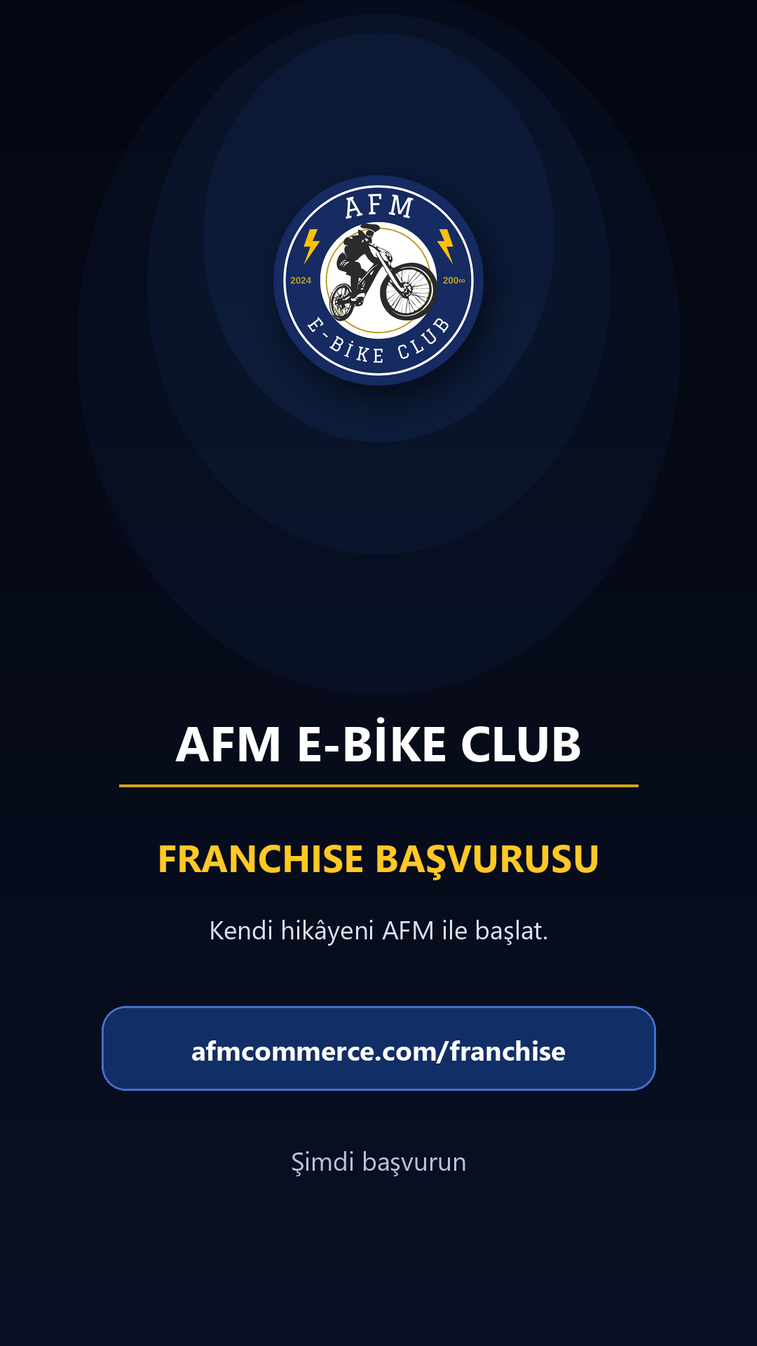 AFM E-Bike Club franchise tanıtım filmi posteri